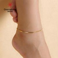 ราคา Gravitational Wave สร้อยข้อมือโซ่รัดข้อสำหรับผู้หญิงรองเท้าส้นสูงรัดข้อเท้าโทนสีทองเครื่องประดับ (10126030168)