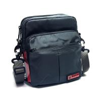 ราคา Chinatown Leather กระเป๋าผู้ชาย ผ้า ร้อยเข็มขัด สะพาย สีดำ Dakar 3 ซิปยื่นตั้ง (19461431438)