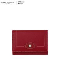 ราคา Louis Montini Evelyn Collection Saffiano Leather Wallet กระเป๋าสตางค์ ผู้หญิง ใบสั้น หนังวัวแท้ หนังซาเฟียโน่ Women Wallet WL35 (881036479)