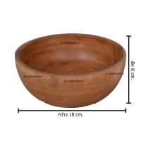 ราคา ชามไม้มะม่วง สีเนื้อไม้ ขนาด กว้าง18cm สูง8cm (17525952590)