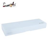 ราคา SeamiArt Muji Style Matte กล่องดินสอใสกล่องเครื่องมือวาดภาพกล่องเครื่องเขียนอเนกประสงค์ (15295206245)