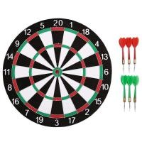 ราคา กระดานปาเป้า ขนาดมาตรฐาน 17 นิ้ว ปาเป้า เกมปาเป้า DART BOARD แบบหนา บอร์ดปาเป้า ปาได้ทั้ง 2 หน้า พร้อมลูกดอก 6 ลูก และ ที่แขวนตะปู Dartboard (1222322516)