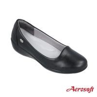 ราคา Aerosoft รองเท้าพยาบาล รองเท้าหนัง รุ่น CW3133 สีขาว สีดำ (15980945350)