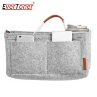 ราคา EverToner กระเป๋าใส่เงินผ้าสักหลาดใส่ Hand กระเป๋าจัดระเบียบกระเป๋ากระเป๋าจัดระเบียบพร้อมที่จับ (766676370)
