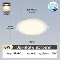 ราคา โคมไฟดาวน์ไลท์ ฝังฝ้า Panel LED 6W 9W 12W 18W 3นิ้ว 5นิ้ว 6นิ้ว 7นิ้ว รุ่น ฟิลิปส์ ดาวไลท์ Daylight (16957401236)