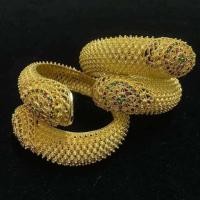 ราคา กำไลข้อมือ สีทอง หลายแบบ ราคาต่อชิ้น เครื่องประดับชุดไทย ราคาต่อ 1 วง กำไลลงยางานอย่างดี (11228492110)