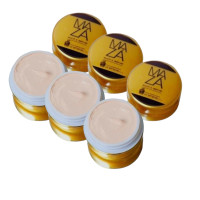 ราคา 3 ชิ้น 5 กรัม กันแดดมาซ่า MAZA Power Block UV SPF 50 PA กันแดดหน้าเนียน ปกปิดผิวไม่ดรอป เนื้อเนียน บางเบา ฉ่ำวาว (18344988323)