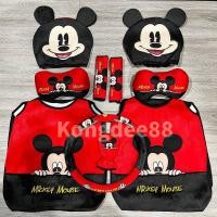 ราคา หุ้มเบาะรถยนต์ลายมิกกี้เกาะ เบาะนั่งสีดำ ผ้ากำมะหยี่ปักลายอย่างดี (9882590269)