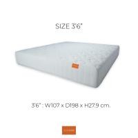ราคา ZEN Collection ที่นอนสปริง 11 นิ้ว MOZZARELLA โครงสร้าง Bonnell Spring ฟองน้ำอัด Hybrid ขนาด 3 5 ฟุต 5 ฟุต 6 ฟุต (16473799283)