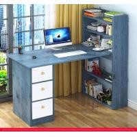 ราคา โต๊ะคอมพิวเตอร์ โต๊ะทำงาน โต๊ะเขียนหนังสือ พร้อมลิ้นชักข้างโต๊ะและชั้นวางหนังสือ 120x40x120 ซม รุ่น N93 (4919046012)