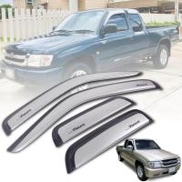 ราคา กันสาดประตู คิ้วกันสาด รุ่น โตโยต้า ไทเกอร์ TOYOTA TIGER D4D ปี 1998 2004 สีบรอนซ์ ขอบดำ 2 ประตู 4 ชิ้น (9769441932)