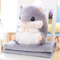 ราคา ตุ๊กตา หมอนผ้าห่ม หนูแฮมสเตอร์ ผ้าห่มผืนใหญ่พิเศษงานพรีเมี่ยม100 170ผ้าห่ม หมอน หมอนในรถของ (8485799215)