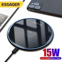 ราคา Essager 15W Qi Wireless Charger Fast Wireless Phone Charging Induction Pad สำหรับ iPhone Huawei Xiaomi Mi Samsung (15336959990)