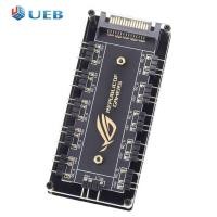 ราคา RGB Fan Hub ARGB Cable Splitter Hub Adapter สำหรับเมนบอร์ด Asus msi gigabyte (16500301190)