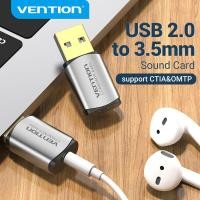 ราคา Vention การ์ดเสียง อินเทอร์เฟซเสียง USB การ์ดเสียงภายนอก USB เข้ากับแจ็คอะแดปเตอร์เสียง AUX 3 5 มม สำหรับลำโพงแล็ปท็อป PS4 หูฟัง USB ไมค์การ์ดเสียง (1767968852)