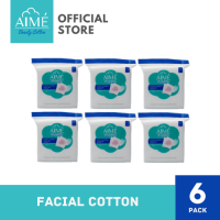 ราคา AIME Cotton Pad 90G เอเม่ สำลีแผ่นทำความสะอาดผิวหน้าห่อใหญ่ จำนวน 6 ห่อ (7624167840)