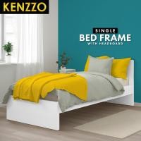 ราคา KENZZO SNOW SERIES 3ฟุต เตียง เตียงไม้ ฐานเตียง ฐานเตียงไม้ เตียงมินิมอล เตียงอเนกประสงค์ เตียงมีลิ้นชัก เตียงเดี่ยว SNOW WOODEN BED FRAME 3FT SINGLE SIZE (19416067453)