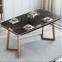 ราคา യ Minimal Modern โต๊ะกินข้าว ขนาดใหญ่ โต๊ะอาหาร โต๊ะทานอาหาร โต๊ะห้องอาหาร โต๊ะลายหินอ่อน 120ซม โต๊ะกินข้าว 6 ที่นั่ง โต๊ะกลางโซฟา โต๊ะยาว (18928835109)