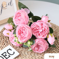 ราคา ช่อดอกโบตั๋น ดอกบานผสมตูม ช่อดอกโบตั๋นผสม 6 สี ดอกโบตั๋น ดอกไม้ประดิษฐ์ ดอกไม้ปลอม สำหรับใส่แจกัน ตกแต่งบ้าน ตกแต่งห้อง (15986431515)