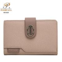 ราคา กระเป๋าสตางค์ผู้หญิงกระเป๋าสตางค์ใส่นามบัตรปานกลางกระเป๋าถือวินเทจเรียบ (17396651355)