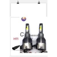 ราคา ไฟหน้า 3สี รุ่น C8 ขั้ว H1 H4 H7 H8 H9 H11 9005 HB3 9006 HB4 12V 24V กันน้ำ 100 (912050961)