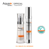 ราคา ส่งฟรี AquaPlus Radiance Intensive Essence 30 ml Bright Up Daily Moisturizer 30 ml เอสเซนส์ และมอยส์เจอร์ไรเซอร์บำรุงผิวหน้า (768834738)