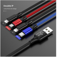 ราคา สายไลท์นิ่งพอร์ต USB Type C 4in1 3in1สายชาร์จไมโคร USB สำหรับ iPhone 12X11 Pro Max 3 In 1 2 In 1สายชาร์จสำหรับ Huawei Samsung S20 Xiaomi Double TypeC Lightning 1 2M 90 30ซม (10046546022)