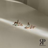 ราคา URPALS HOT ITEM ต่างหูสุดคิ้วท์ชุบทองแท้ 18K เพชร CZ AAA เส้นแสงสวยมาก (17969383766)