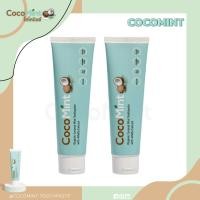ราคา ยาสีฟัน CocoMint 2 หลอด ยาสีฟันสูตรน้ำมันมะพร้าวและอัลฟัลฟา บรรเทาแผลในปาก ร้อนใน ลิ้นแตก ยาสีฟันมะพร้าวมินต์ (13095670562)