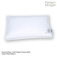 ราคา Parker Morgan หมอนขนเป็ด แท้ 100 รุ่น เวอร์มองต์ ขนาด ควีน MEDIUM นุ่มกำลังดี 50ขนอก 50ขนปีก Vermont Duck Down Pillow Queen MEDIUM 50 50 Feather Down (673538516)