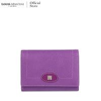 ราคา Louis Montini Evelyn Collection Saffiano Leather Wallet กระเป๋าสตางค์ ผู้หญิง ใบสั้น หนังวัวแท้ หนังซาเฟียโน่ Women Wallet WL35 (881036483)