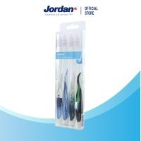 ราคา แพ็ค4ชิ้น คละสี Jordan แปรงสีฟันจอร์แดน Individual Ultra soft Nordic season Pack 4 adults toothbrush (10371614554)