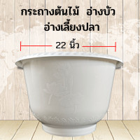 ราคา กระถางต้นไม้ไซส์ยักษ์ สีขาว อ่างบัวพลาสติก แบบหนา อ่างเลี้ยงปลา อ่างเลี้ยงบอล อ่างเลี้ยงกล้วย อย่างดี (14601077288)