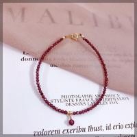 ราคา HZP สร้อยข้อมือโกเมนธรรมชาติสำหรับผู้หญิงสร้อยข้อมือนักเรียนผู้หญิงเคลือบทองหวานบริสุทธิ์ (13595859099)