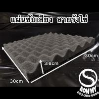 ราคา ชุด10แผ่น แผ่นซับเสียงลายรังไข่ 30x30x3 8cm ฟองน้ำซับเสียง (10423771887)