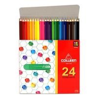 ราคา สีไม้ ดินสอสีคลอรีน คลอลีน 12 24 36 48 60 สี Colleen Color Pencil หัวเดียว สองหัว (16337103043)