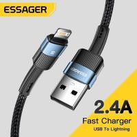 ราคา Essager 2 4A USB Cable for iPhone 13 Pro Max 12 XS XR Fast Charging Cable for iPhone 8 7 SE USB Charger Data Line (13354180318)