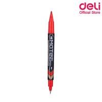 ราคา Deli ปากกามาร์คเกอร์ 2 หัว Permanent Marker U104 สำหรับเขียนซองพลาสติก ปากกามากเกอร์ ปากกาเขียนซีดี ปากกาเขียนบนพลาสติก ปากกาอเนกประสงค์ ปากกาเขีย (1349590853)
