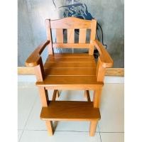 ราคา เก้าอี้บาร์เด็ก พักเท้า สีสัก ขนาด 35 35 90 เก้าอี้เด็ก เก้าอี้ไม้ เก้าอี้ไม้สัก เก้าอี้บาร์ เก้าอี้มีพนักพิง เก้าอี เวียงสักงาม แพร่ TT shop (15835062746)