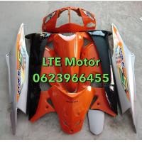ราคา ชุดสี เฟรม honda wave 100s เวฟ 100s w100s ubox รุ่น ปี2005 ครบชุด 10ชิ้น สีส้มแก้ว ดำ บอร์น สินค้ามีรับประกัน (5491866399)