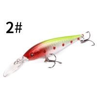 ราคา 1PCS เหยื่อตกปลาปลอม11ซม 9 5G ลอยเหยื่อแบบแข็งปลอม Bass Wobblers Lures (1137074747)