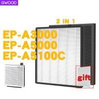 ราคา GWOOD แผ่นกรองอากาศ สำหรับเครื่องฟอกอากาศ Hitachi Air Purifier EP A3000 EP A5000 EP A5100C EP NZ50J EPF CX40F EP A3000 A5000 A5100C แผ่นกรอง HEPA filter (7397874824)