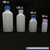 ราคา ขวดพลาสติก ขวดยาน้ำ ขวดใส่สารเคมี ขวดวัดปริมาณ 30cc60cc แพคละ20ขวด (5948034489)