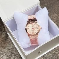 ราคา 3D Watchนาฬิกาข้อมือผู้หญิงแฟชั่น casio สีใหม่ กันน้ำได้สายเลทสีพริ้งโกล หน้าปัดชมพู สวยงาม ขนาด32mm ฟรีถ่านสำรอง (15652170959)