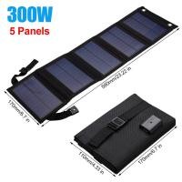 ราคา 5V 100W 200W 300W USB Foldable Solar Panel Portable Flexible Waterproof Folding Solar Panels Cells Mobile Phone Battery Charger (18316282099)