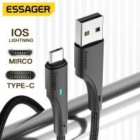ราคา Essager สายชาร์จโทรศัพท์3A USBสายชาร์จเร็วไมโคร iPhone สำหรับ Samsung Huawei Xiaomi สายชาร์จโทรศัพท์มือถือ USB C (12828498279)