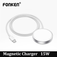 ราคา Fonken 15วัตต์แม่เหล็กชาร์จไร้สาย Magsafe แผ่นชาร์จสำหรับ I Phone 13 I Phone 12 MagSafe ชาร์จท่าเรือสำหรับโทรศัพท์ชาร์จไร้สาย (18094300362)