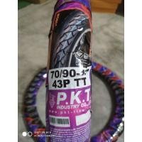 ราคา PKT ยางนอก มอไซค์ขอบ 17 ลายทีสเปค เวฟ125i 60 100 1770 90 1780 90 17 ใช้ยางในยี่ห้อพีเคที รหัสMO601 ยางผลิตในไทยของแท้ (16343482909)