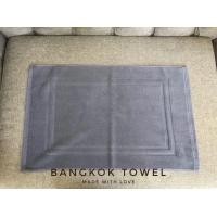 ราคา Bangkok Towel ผ้าเช็ดเท้า ผ้าขนหนู เกรดโรงแรม ขนาด 18x28 นิ้ว 8 ปอนด์ ลายกรอบ และ Welcome ฝ้าย 100 (17439712466)