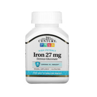 ราคา Exp2025 21st Century Iron 65 mg 120 Tablets 21st Century High Potency Iron 27 mg 110 Tablets ธาตุเหล็ก (18216254458)